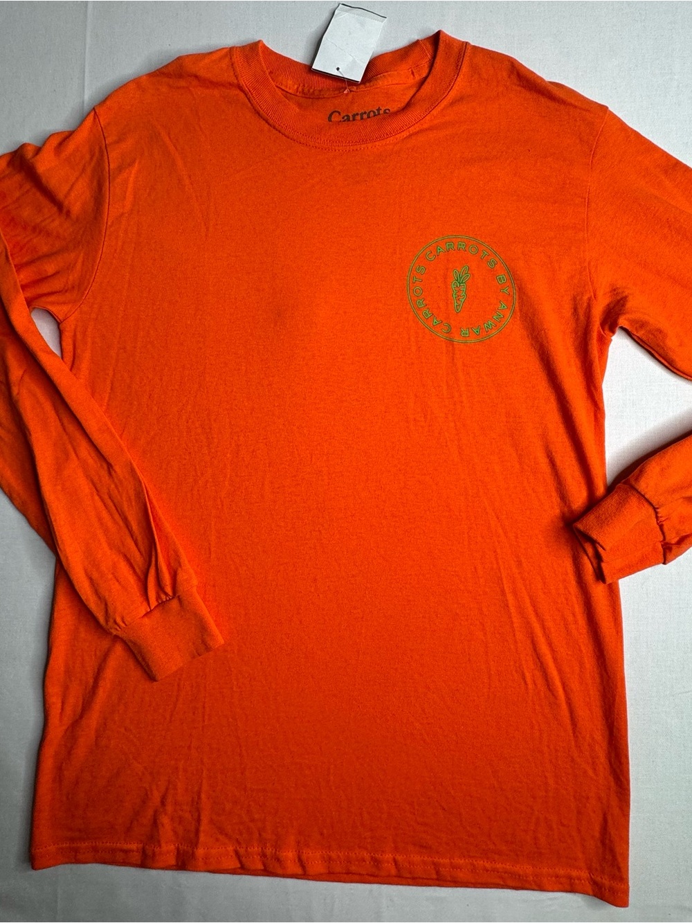 Orange Long-Sleeve Logo Tee